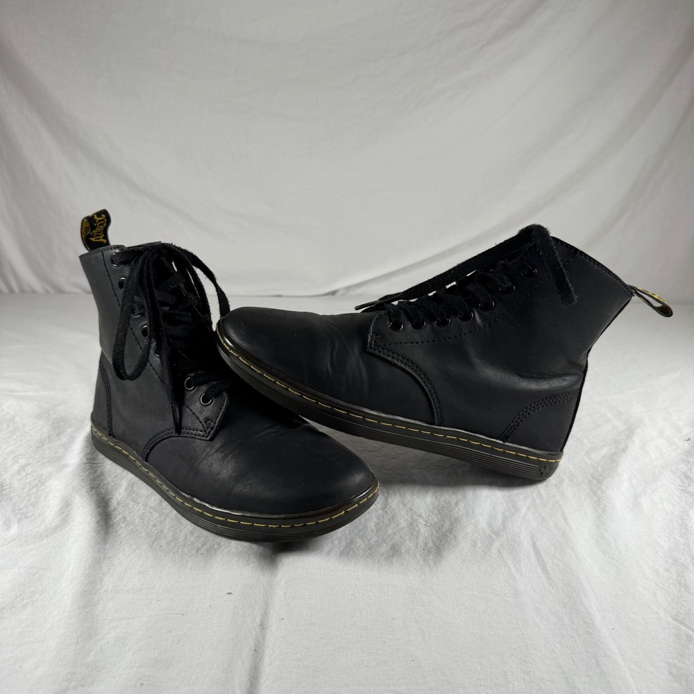 Dr. Martens Men's Size 9 EU 41 Black Tobias Lace Up Leather Ankle Boots